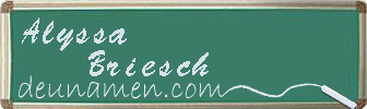Alyssa Briesch Visitenkarte